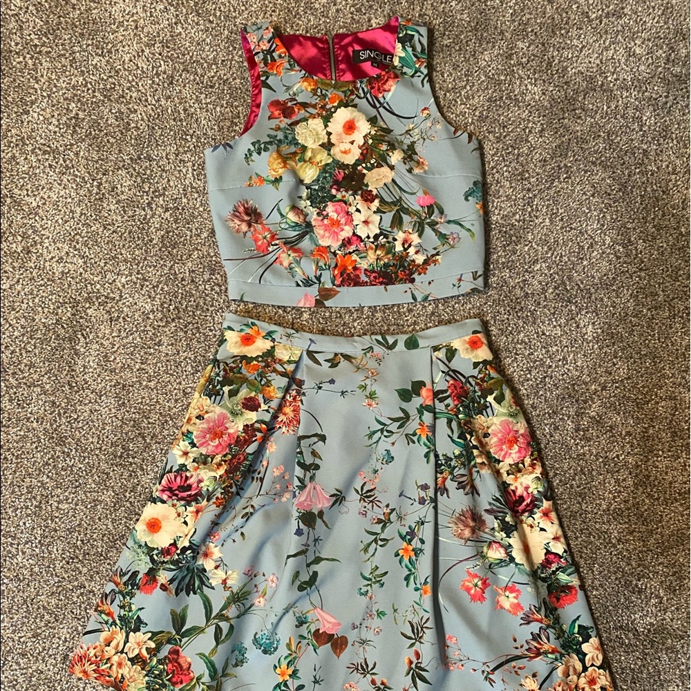 Two Piece Floral Set